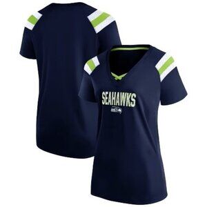 NFL Seattle Seahawks Women’s Authentic Mesh Jersey  Lace-Up V-Neck Size Medium